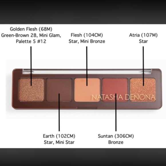 NWT Natasha Denona Sephora Alloy 5 Panel Eye Shadow Mini Pallet - Picture 4 of 11